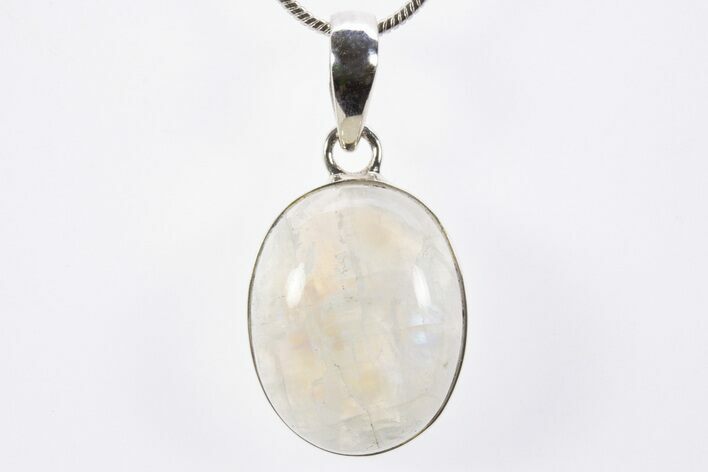 Adularescent Moonstone Pendant (Necklace) - Sterling Silver #303149